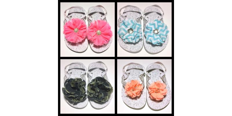 DIY Interchangeable Embellished Flip Flops!