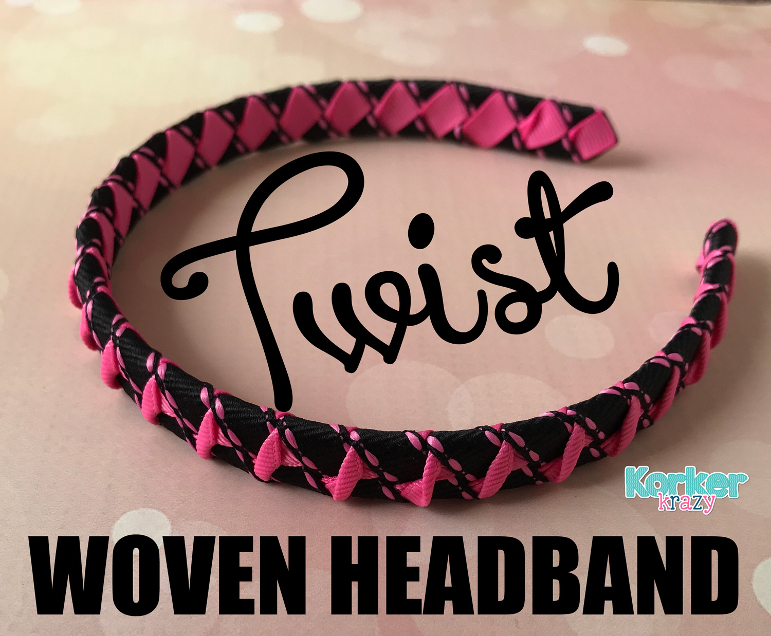 How to make a Twisted Woven Ribbon Headband