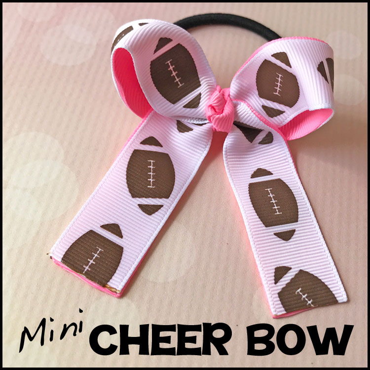 Make your own mini cheer hair-bow