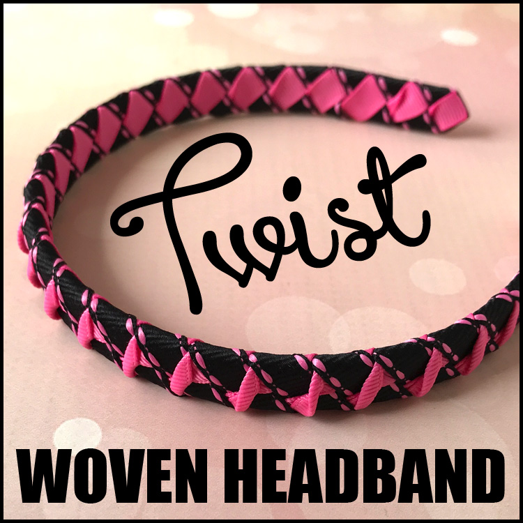 DIY Twist Ribbon Woven Headband Tutorial