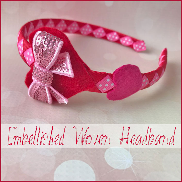 Woven Ribbon Headband Tutorial - Valentines