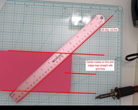 setting up v-cuts