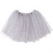 Little Girls Tutu 3-Layer Ballerina Sparkle (4 mo. - 3T) Silver