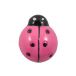 Hot Pink Ladybug Flatback Resin Embellishment